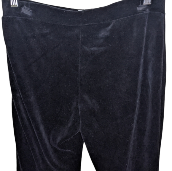 NWT Charter Club Petite Velour Black Pants, Size SP 🖤✨ - Picture 6 of 9
